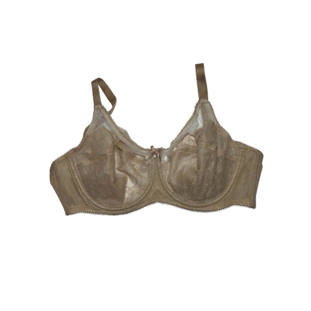 Wacoal unlined Tan Lace Underwire Bra in Taupe 34DD